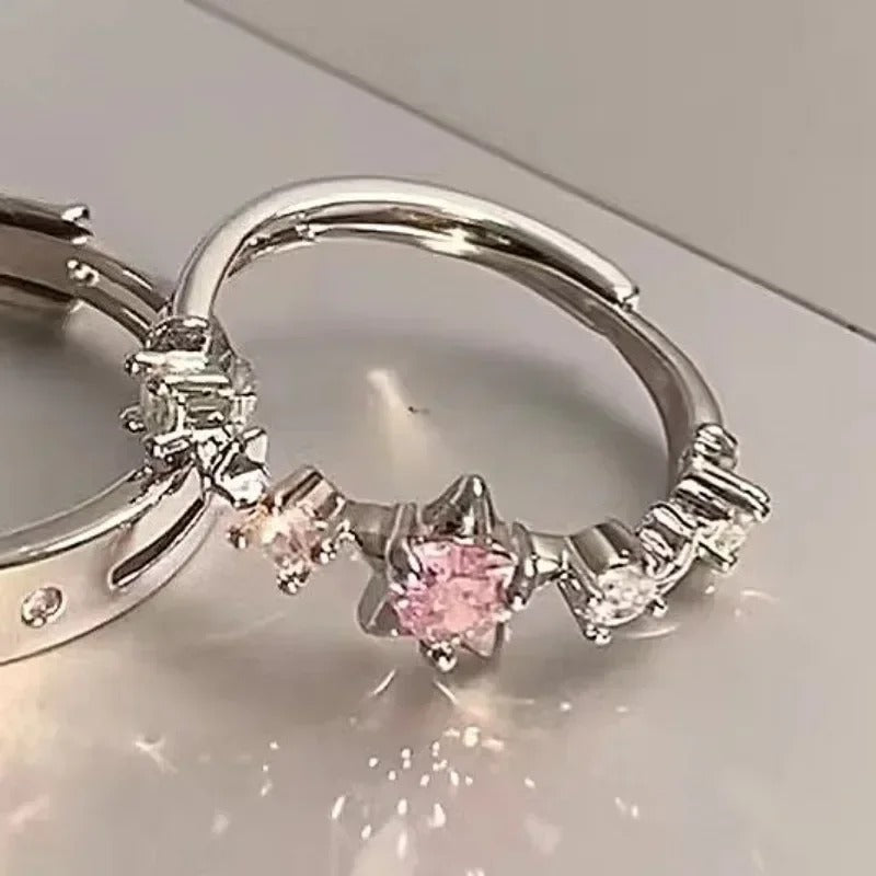 Y2K Star Ring for Women Men Simple Index Finger Rings