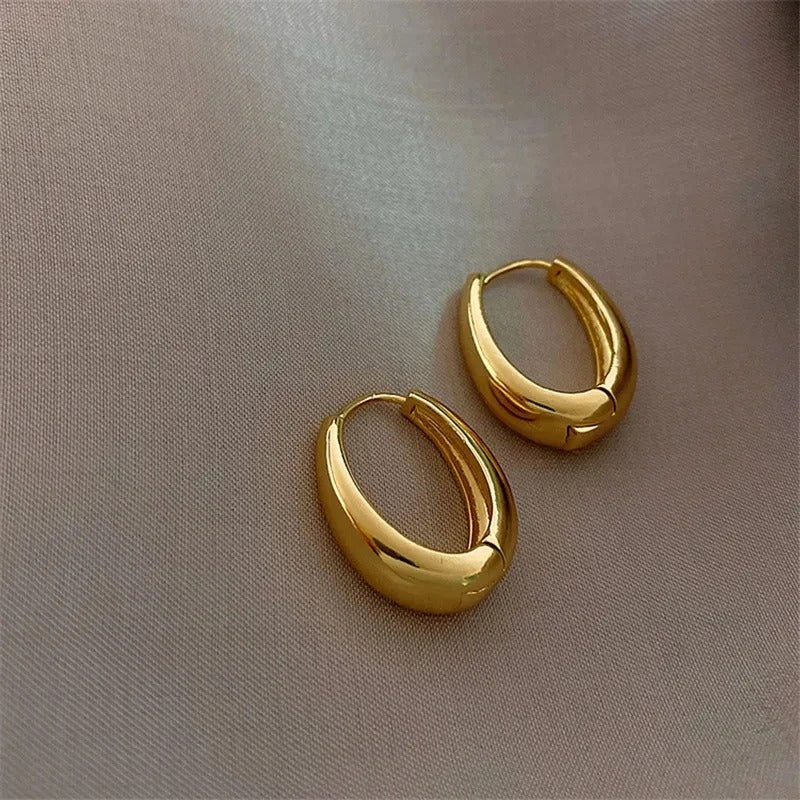 Luxury Star Zircon Hoop Earrings for Women