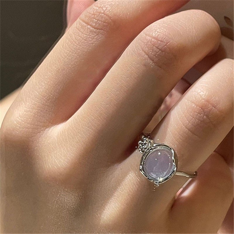 Adjustable Kpop Crystal Y2K Crown Ring for Women