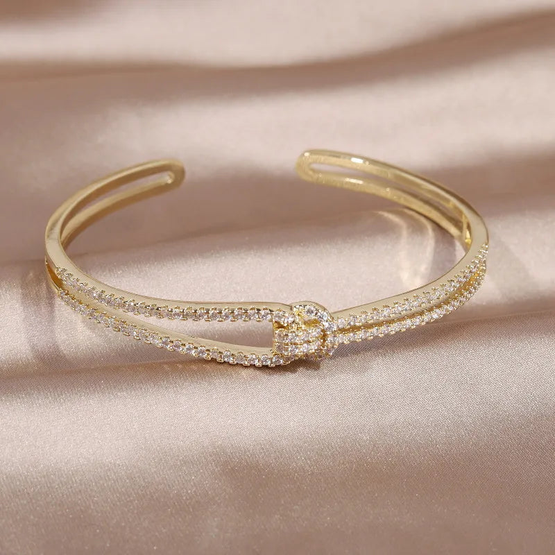 Full Zircon Knot Bracelet