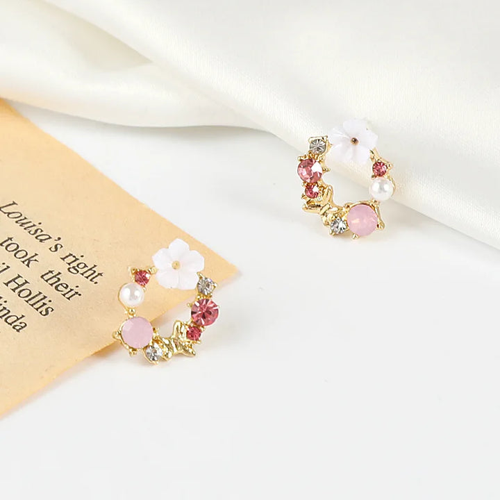 Fashionable Flower Butterfly Earrings - Elegant Jewelry