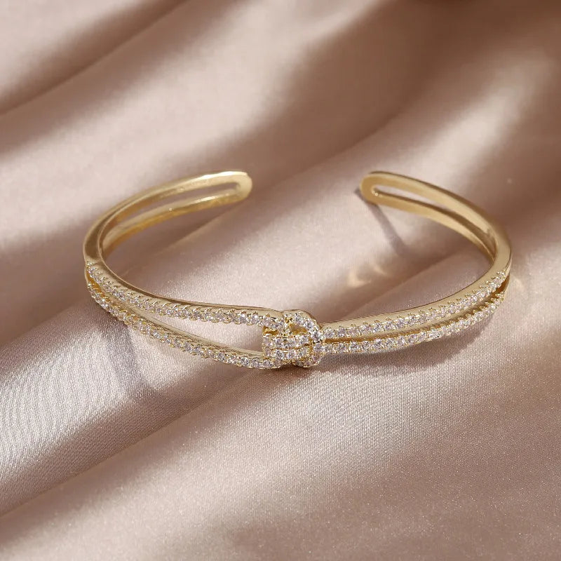 Full Zircon Knot Bracelet