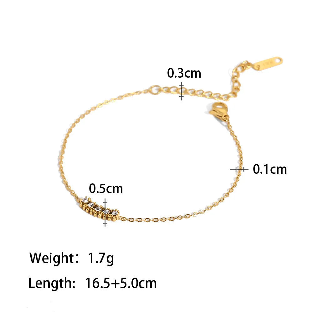 Trendy Dainty Tennis Bracelet