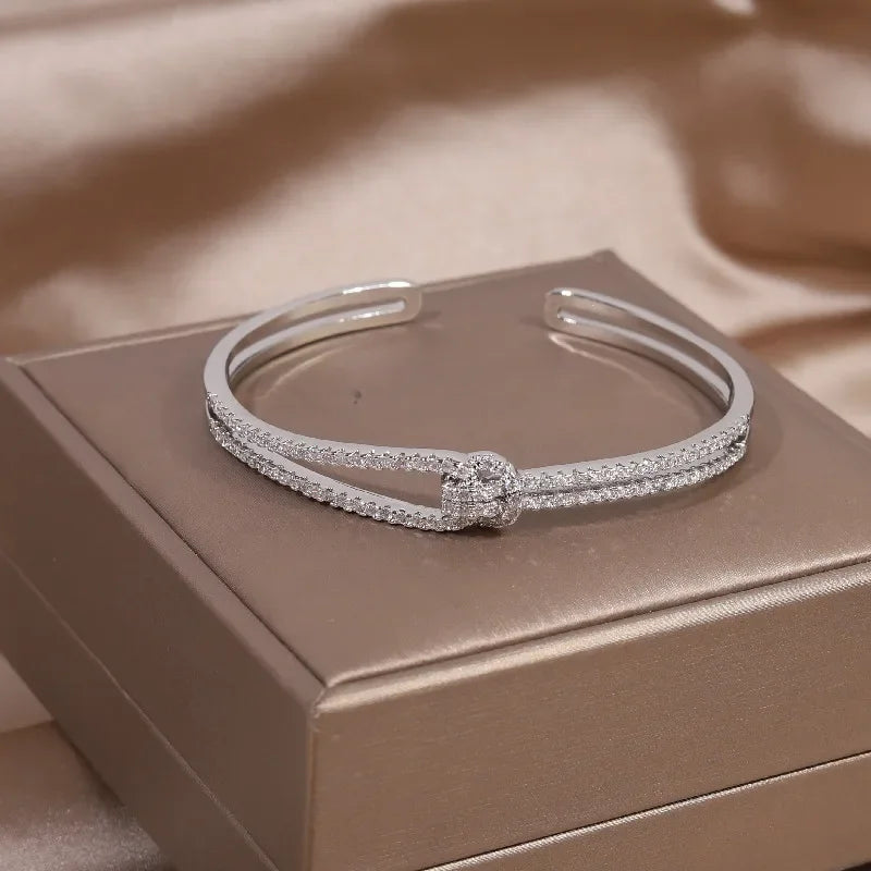 Full Zircon Knot Bracelet