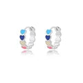 Water Drop Zircon Stars Stud Earrings For Women