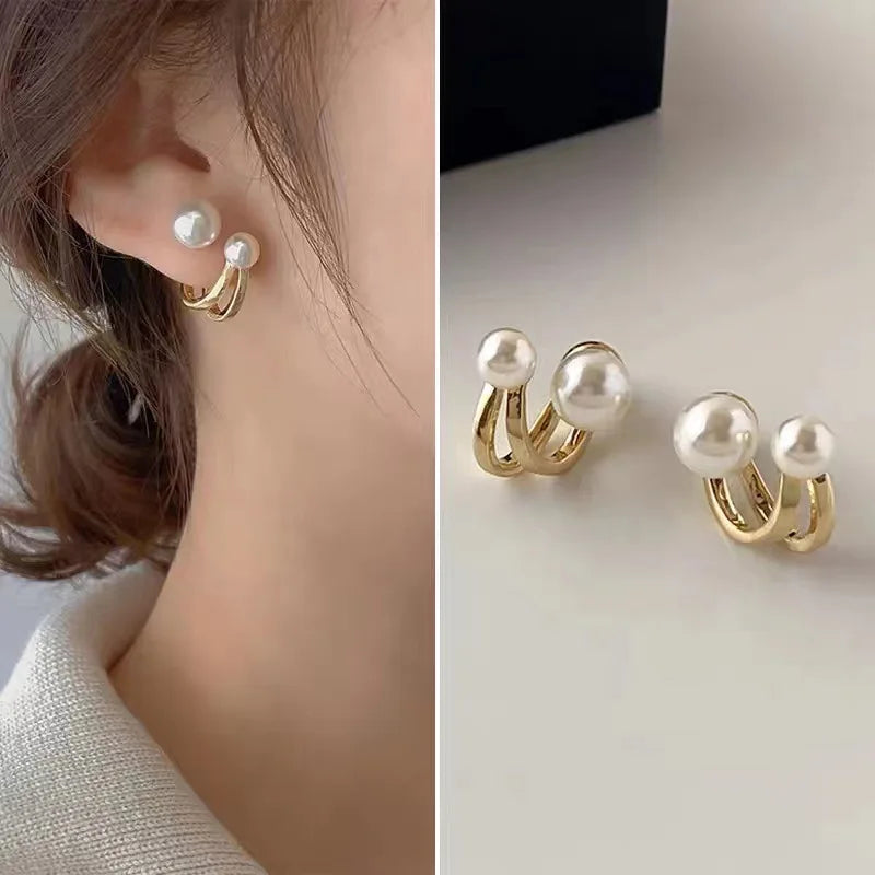 Exquisite Flower Zircon Stud Earrings – Geometric Rhinestone Jewelry for Women & Girls