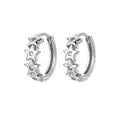 Water Drop Zircon Stars Stud Earrings For Women