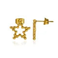 Water Drop Zircon Stars Stud Earrings For Women