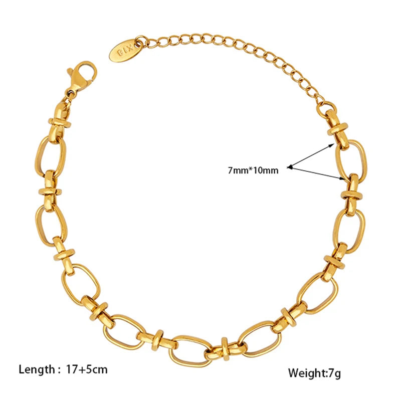 Ins Style Stainless Steel Bracelet Jewelry Inlaid Cubic Zircon Bracelet Bangles for Women Waterproof Trendy Christmas Gift