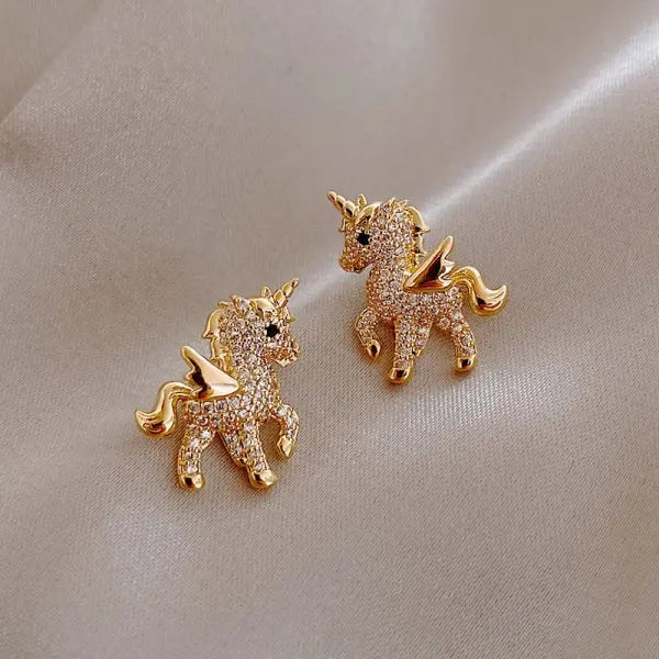 Exquisite Flower Zircon Stud Earrings – Geometric Rhinestone Jewelry for Women & Girls