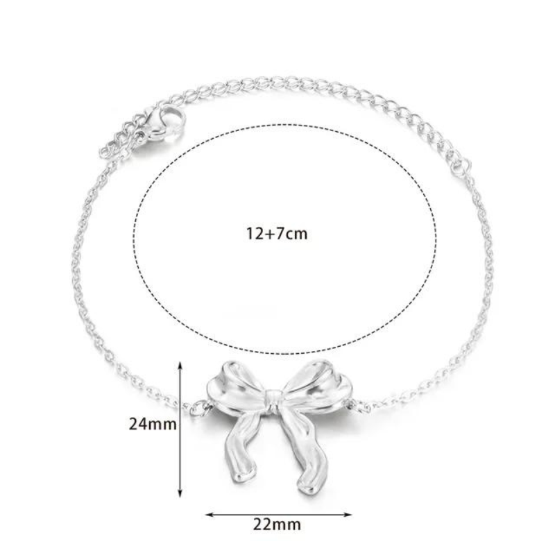 Elegant Ribbon Bow Sets Necklaces Earrings Bracelet For Women