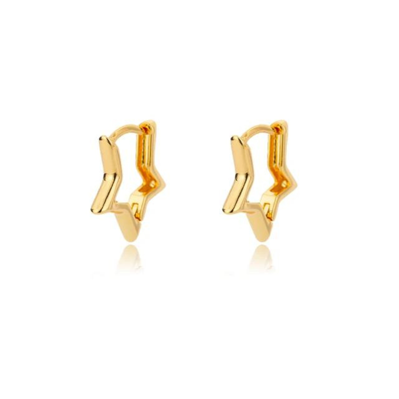 Water Drop Zircon Stars Stud Earrings For Women