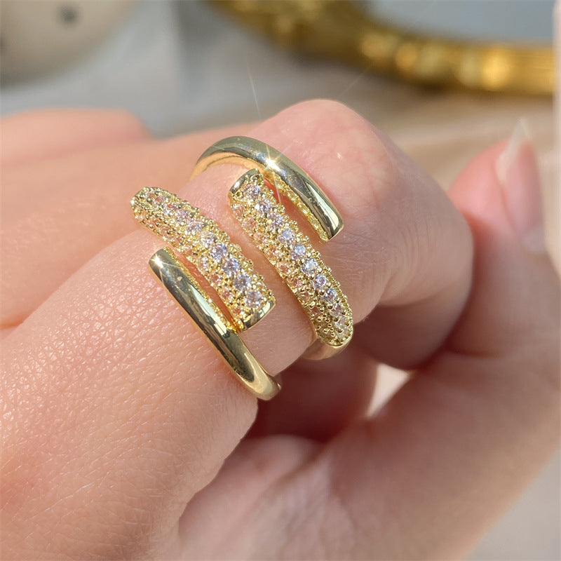 Nail Ring for Women Korean Punk