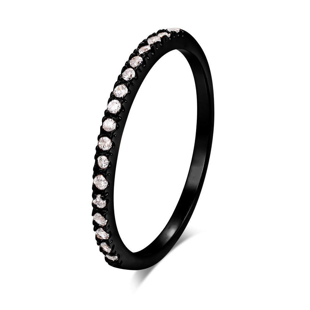 Micro pave zirconia rings for women